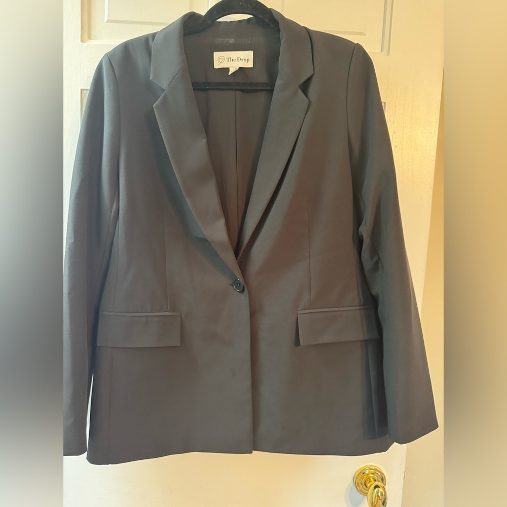 The Drop BlackTailored Blazer Size M Minimalist Workwear Jacket